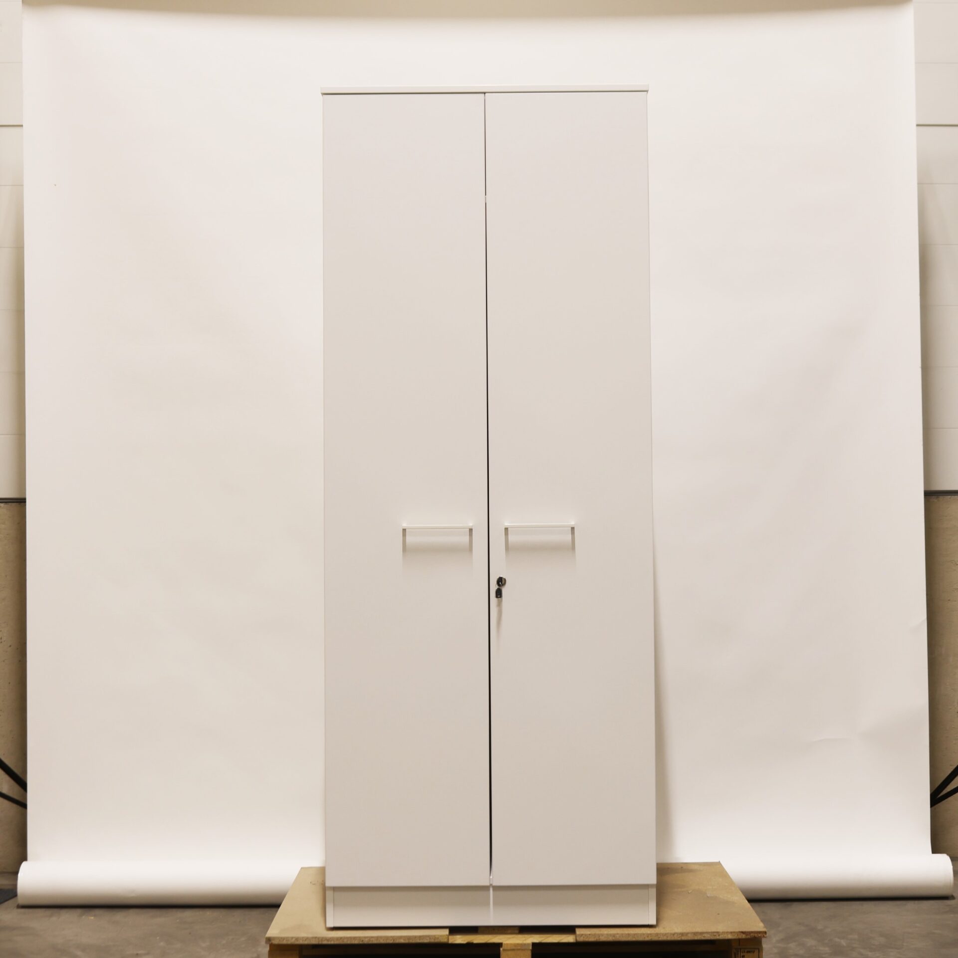 Modeo vaatekaappi 800x420x2040 mm, valkoinen