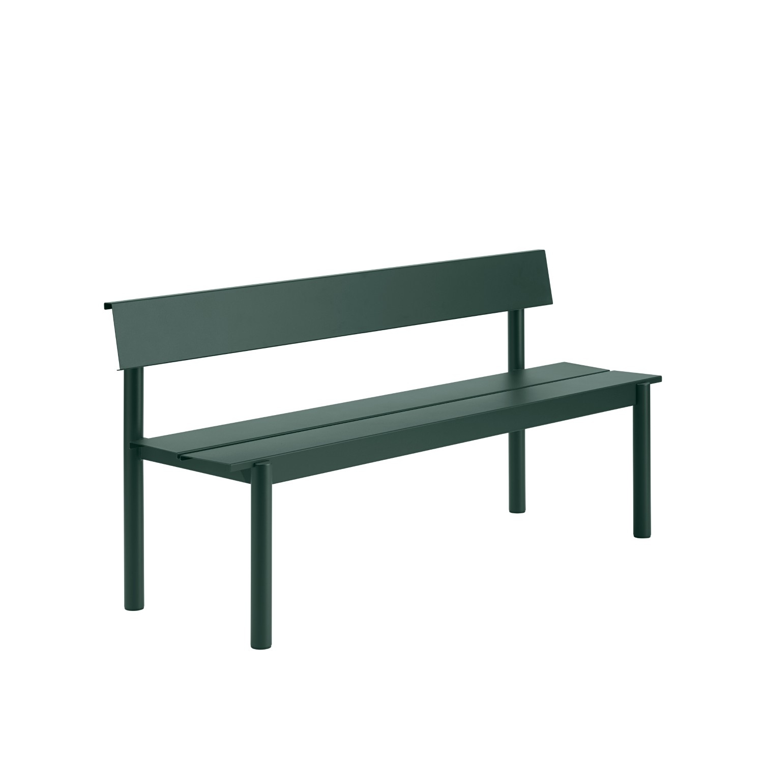 Linear Steel penkki selkänojalla 170 cm - Image 5