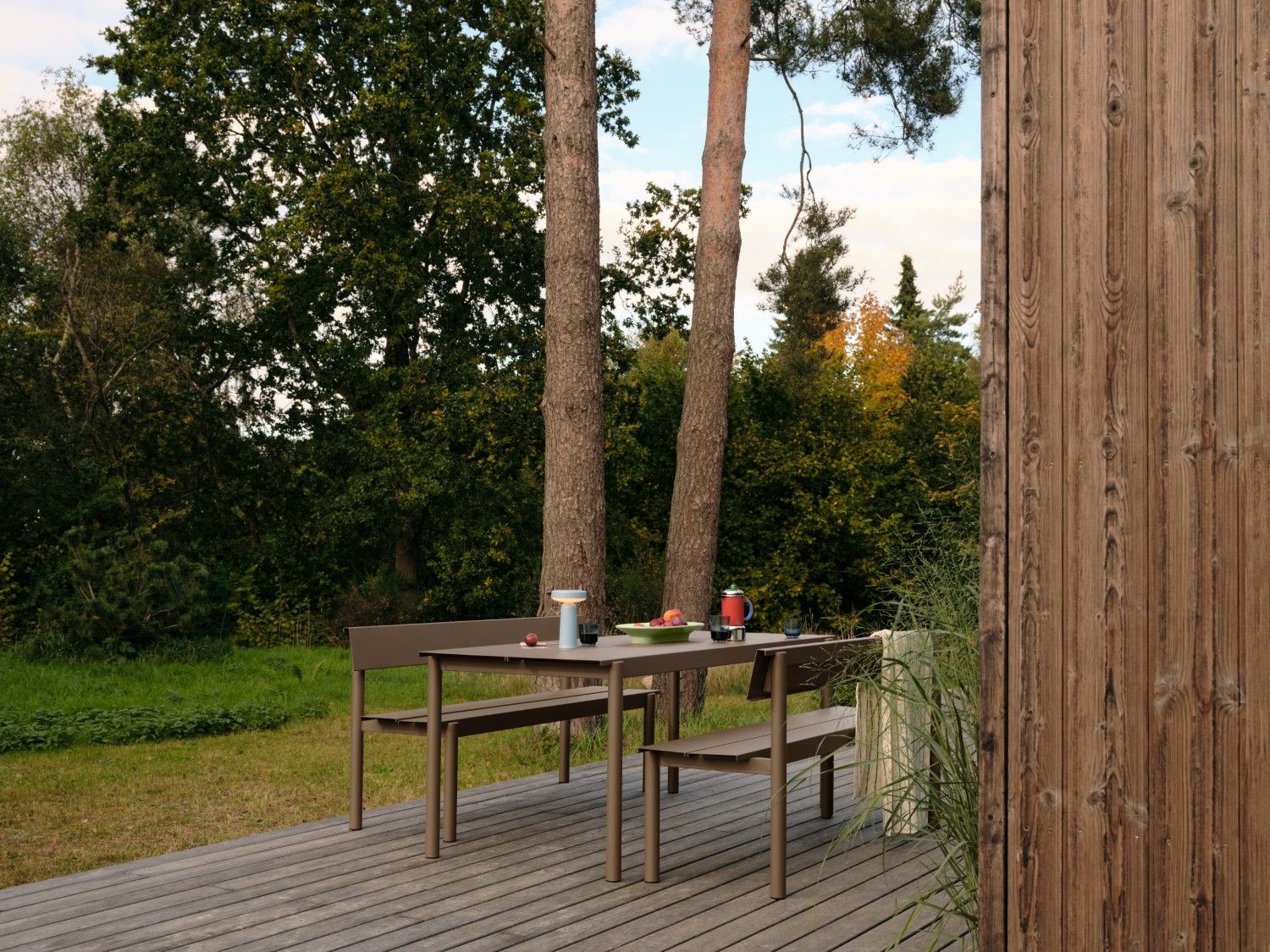 Linear Steel penkki selkänojalla 170 cm - Image 9