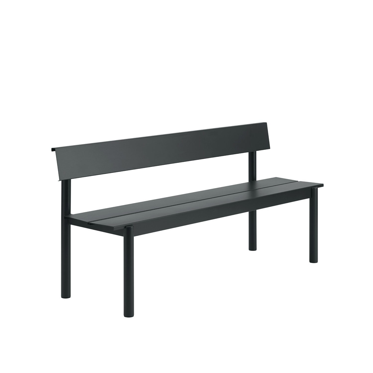 Linear Steel penkki selkänojalla 170 cm - Image 3
