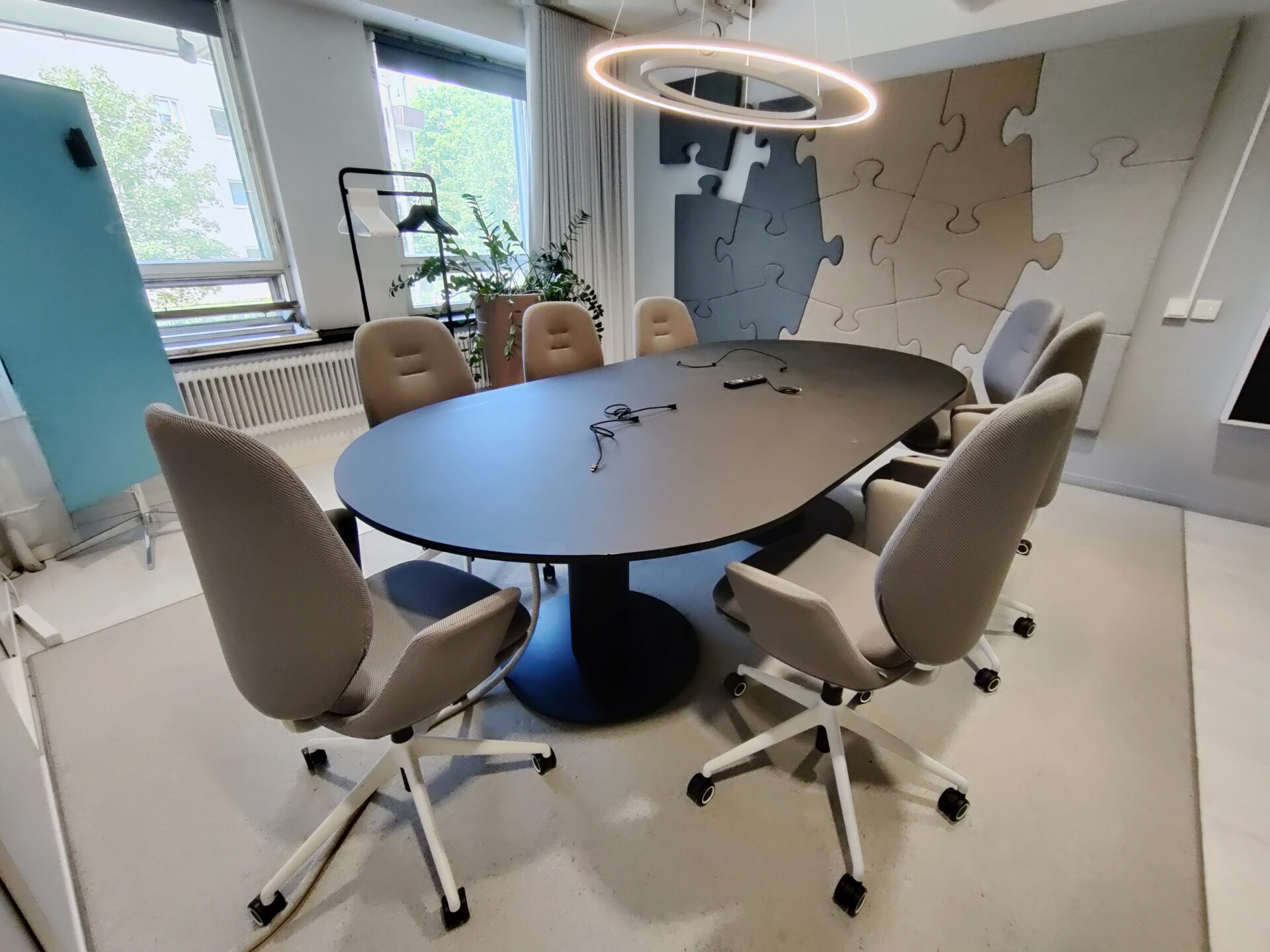 Rim Muuna työtuoli, harmaa, valkoinen ristikko - Image 11